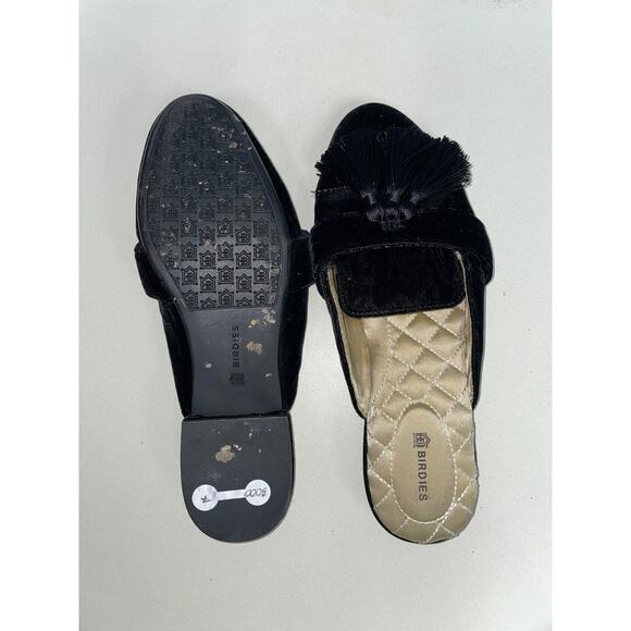 Birdies Womens Black Tassel Mules Size 7 (24544) - Picture 5 of 5